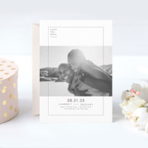 Minimalistisches modernes elegantes Foto Save the 