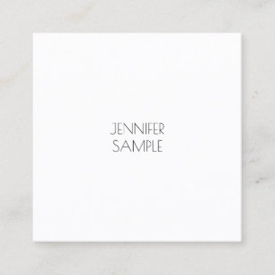 Minimalistisches modernes elegantes Template Luxe  Quadratische Visitenkarte