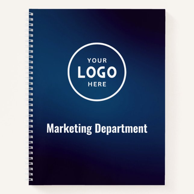 Minimalistisches, modernes Firmenlogo Notizbuch (Vorderseite)