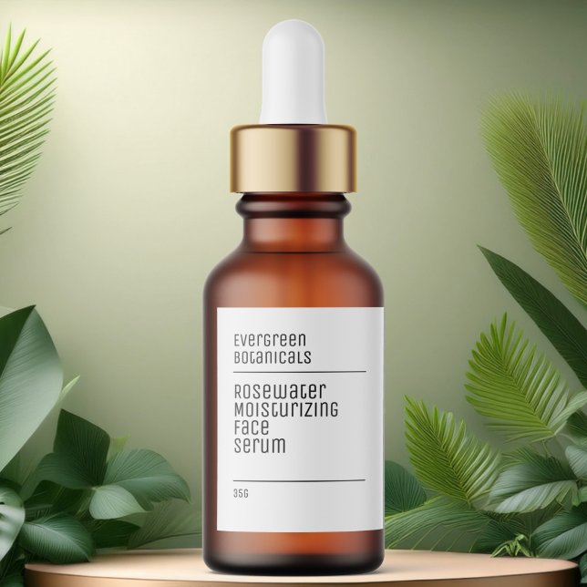 minimalistisches, modernes Flaschenetikett Adressaufkleber (Von Creator hochgeladen)