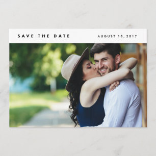 Minimalistisches modernes Foto Save the Date
