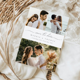Minimalistisches modernes Foto Save the Date Einla Einladung