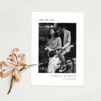 Minimalistisches modernes Foto Save the Date