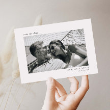 Minimalistisches modernes Foto Save the Date
