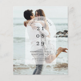 Minimalistisches modernes Foto Save the Date Flyer