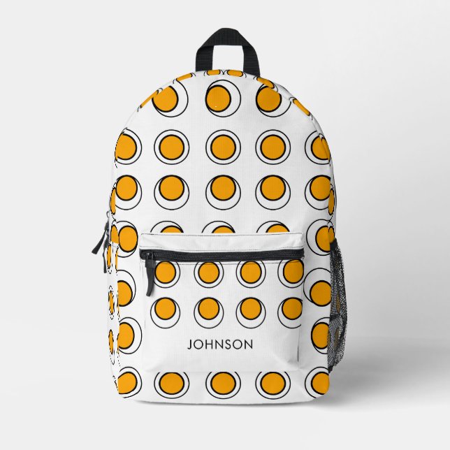 Minimalistisches modernes geometrisches Muster Bedruckter Rucksack (Vorderseite)