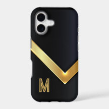 Minimalistisches modernes goldenes Emblem-Monogram