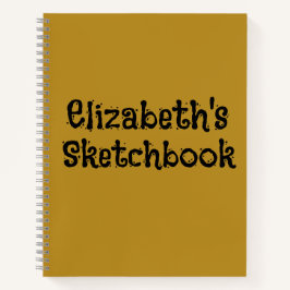 Minimalistisches, modernes Handy-Skript - Custom S Notizbuch