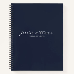 Minimalistisches, modernes Kalligraphie-Notebook Notizbuch