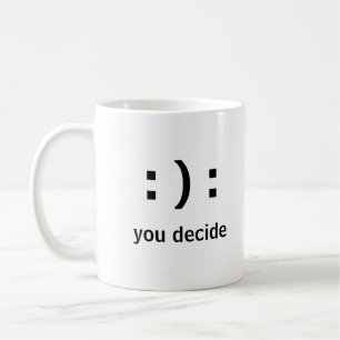 Minimalistisches modernes Lächeln oder Frosch Sie Kaffeetasse