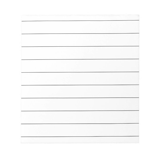 Minimalistisches, modernes Linspapier Beruflich Notizblock (Vorderseite)