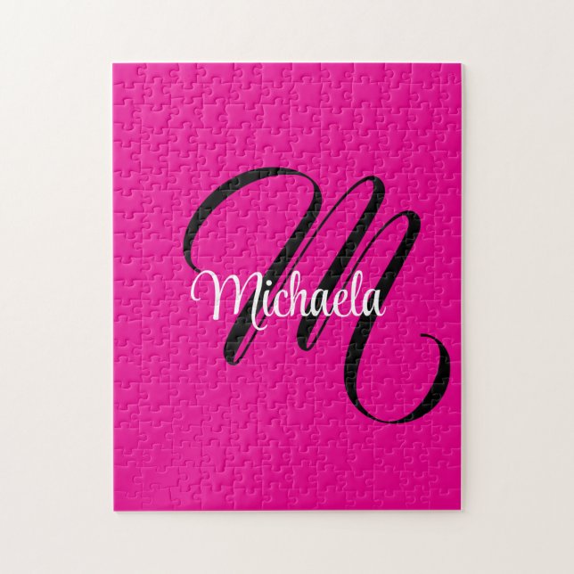 Minimalistisches modernes Monogramm Anfangsname Ho (Vertikal)
