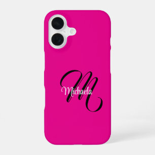 Minimalistisches modernes Monogramm Anfangsname Ho iPhone 16 Hülle