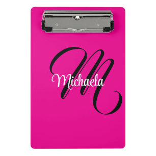 Minimalistisches modernes Monogramm Anfangsname Ho Mini Klemmbrett