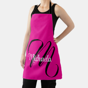 Minimalistisches modernes Monogramm Anfangsname Ho Schürze