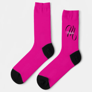Minimalistisches modernes Monogramm Anfangsname Ho Socken