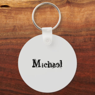 Minimalistisches modernes Monogramm Name schwarz g Schlüsselanhänger
