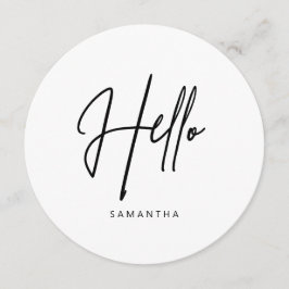 Minimalistisches, modernes Round-Menu Menükarte