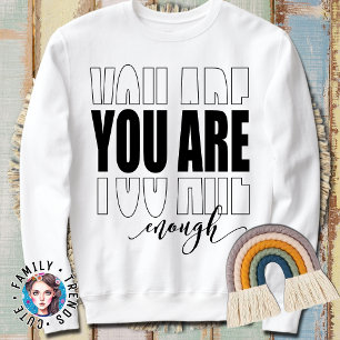 Minimalistisches, modernes Skript Sweatshirt
