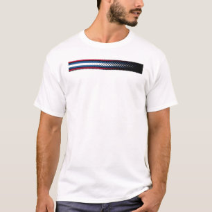 Minimalistisches, modernes T-Shirt mit Farbverlauf