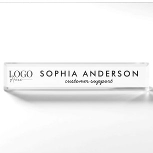 Minimalistisches modernes Unternehmen Ihr Logo hie Namensplakette