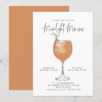 Minimalistisches Mondlicht Mimosas Summer Cocktail