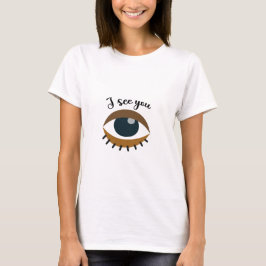 Minimalistisches Monochrome-Design: ich sehe Sie T-Shirt