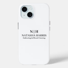 Minimalistisches Monogramm Benutzerdefiniertes Ges Case-Mate iPhone Hülle