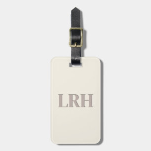 Minimalistisches Monogramm Brautjungfer Gepäckanhä Gepäckanhänger