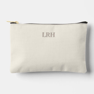 Minimalistisches Monogramm-Brautjungfer-Make-Up-Et Zubehörtasche