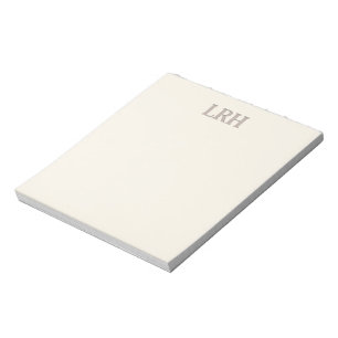 Minimalistisches Monogramm Brautjungfer Notizbuch Notizblock