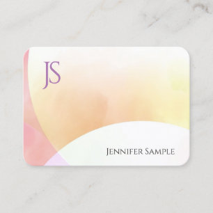 Minimalistisches Monogramm Einfache Elegante Moder Visitenkarte
