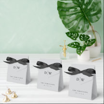 Minimalistisches Monogramm-Hochzeitskerze
