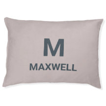 Minimalistisches Monogramm-Hundebett - Moderner Me