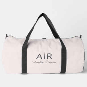 Minimalistisches Monogramm Initial- und Namenspate Duffle Bag