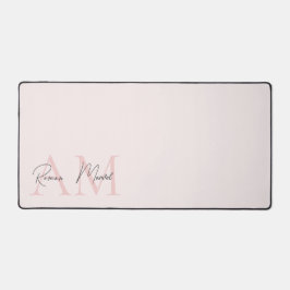 Minimalistisches Monogramm Initial- und Namenspate Schreibtischunterlage