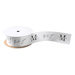 Minimalistisches Monogramm-Logo Satinband