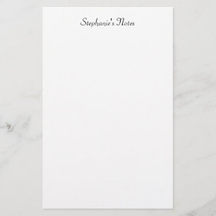 Minimalistisches Monogramm Name Benutzerdefinierte Briefpapier