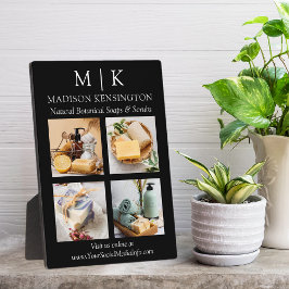 Minimalistisches Monogramm oder Add-Logo-Business  Fotoplatte