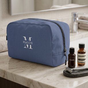Minimalistisches Monogramm Personalisiert Waschbeutel