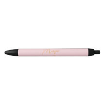 Minimalistisches Monogramm Schrift rosa