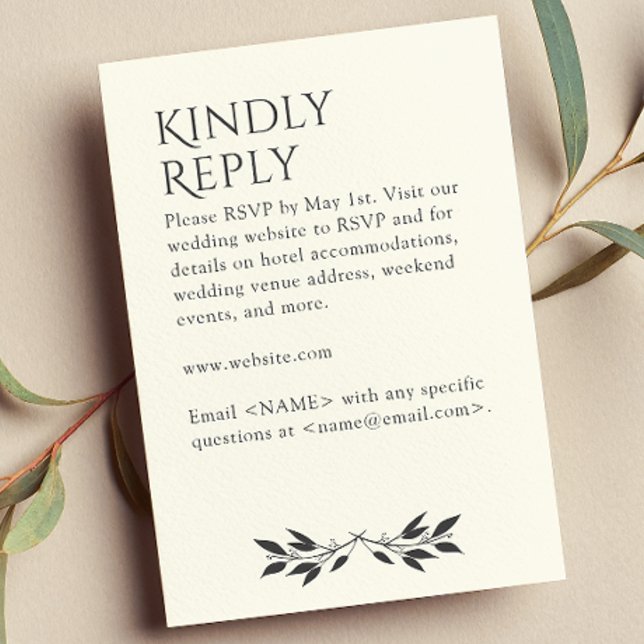 Minimalistisches Monogramm Streifen weich RSVP Karte (Von Creator hochgeladen)