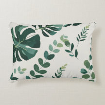 Minimalistisches Monstera- und Grünmuster - Modern