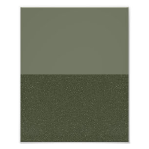 Minimalistisches Moosgrün Poster Druck – Anpassbar