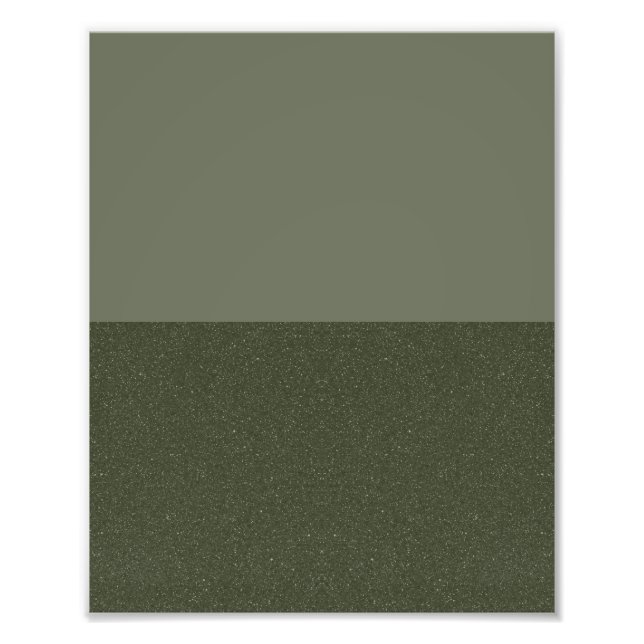 Minimalistisches Moss Green Poster Print - Anpassb (Vorne)
