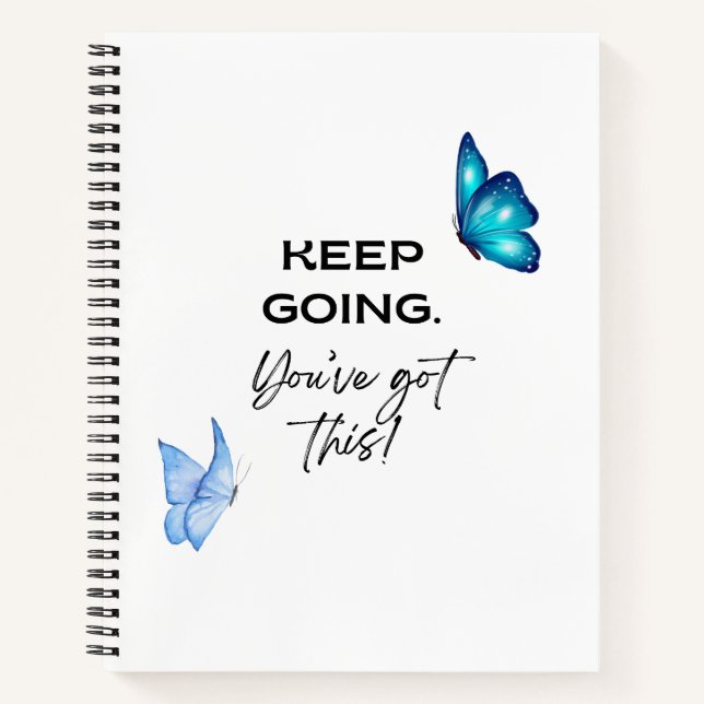 Minimalistisches Motivierend Zitat, das Sie Got ha Notizbuch (Vorderseite)