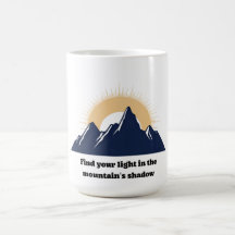 Minimalistisches Mountain & Sunburst Design