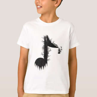 Minimalistisches Musikleben zum Hören von Nature-L T-Shirt