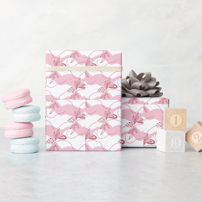 Minimalistisches Mustertrennpapier Geschenkpapier (Babyparty)