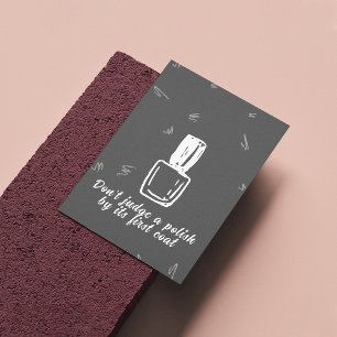 Minimalistisches Nagelstudio-Poster Poster